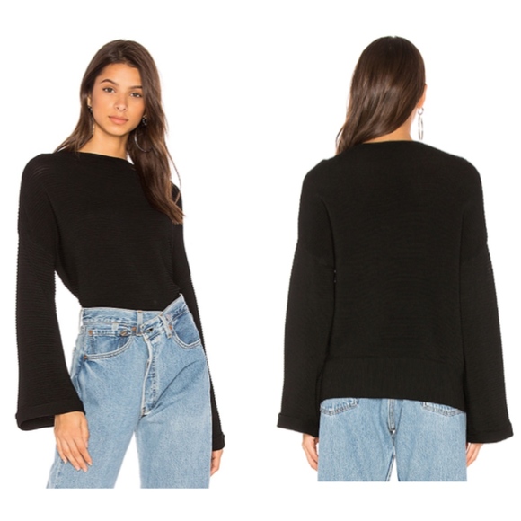 MINKPINK Ripple Jumper Sweater Small Black - Picture 1 of 8